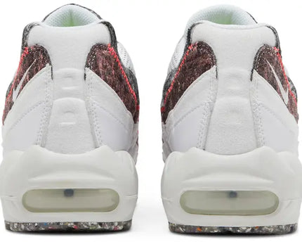 Men's Nike Air Max 95 Recycled Wool Pack - White Bright Crimson Shoes