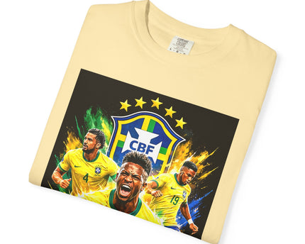 Brazil Soccer Players T-Shirt, 2026 World Cup Back Design, Brasil Flag