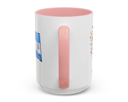 Argentina Vamos Argentina Mug , Accent Coffee Mug, Flag Text Design