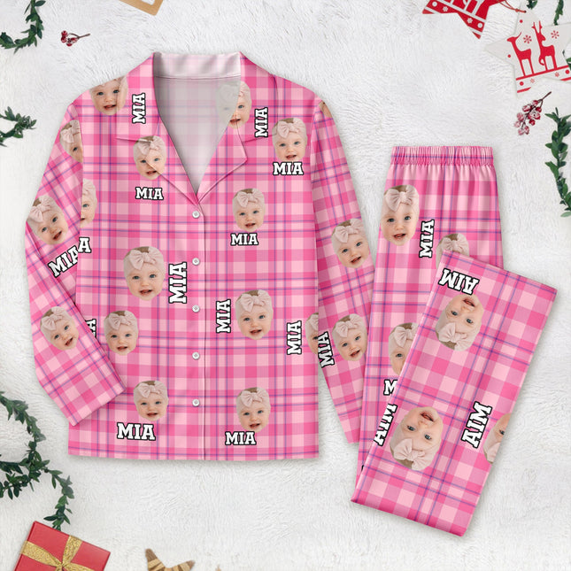Custom Photo Human Face Flannel Pajamas