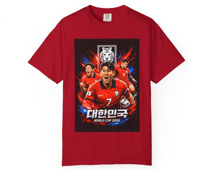 Korean Soccer Players T-Shirt, 2026 World Cup Korea Football Tee, Korea Flag