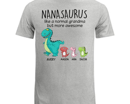 Grandmasaurus And Kids Personalized Shirt