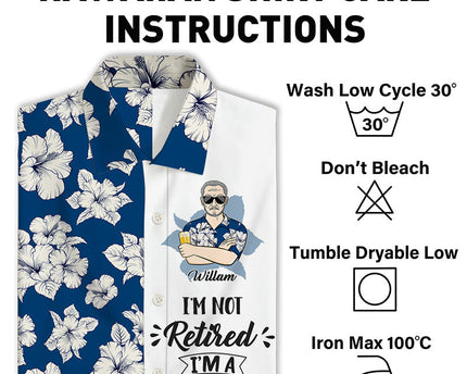 I'm Not Retired I'm A Professional - Personalized Customized Hawaiian shirt - Gift For Dad Grandpa