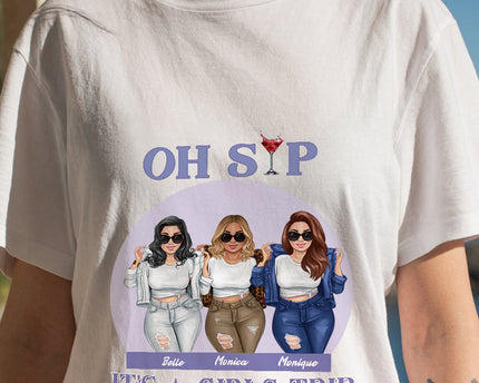 It's A Girls Trip - Bestie T-shirt - Gift For Bestie Best Friends Girl - Customized T-shirt