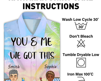 You And Me We Got This - Gift For Lover - Personalized Customized Hawaiian shirt - Couple Hawaiian Shirt
