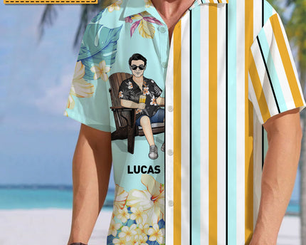 Cool Man Summer Hawaii Cool Customization - Summer Hawaiian shirt - Personalized Customized Hawaiian shirt