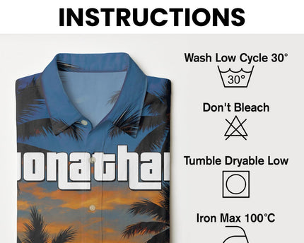 Custom Photo Sunset Tropical  - Personalized Customized Hawaiian shirt