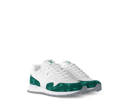 Men's Louis Vuitton Run Away Green Sneakers