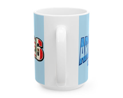 Argentina World Cup 2026 Soccer Mug ,  Argentina Flag, Ceramic Coffee Mug, Gift For Dad
