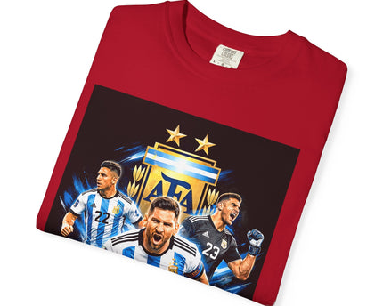 Argentina Soccer Players T-Shirt, 2026 World Cup Back Print, Argentina Flag