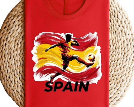 Daytee Spain Soccer T-Shirt, Espana Flag Player Graphic Football Tee for Men & Women, Fan Shirt 2026, S-3XL