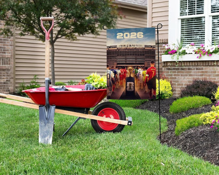 World Cup 2026 Garden Flag Football Fan Yard Decor for Outside Yard Patio Lawn Porch