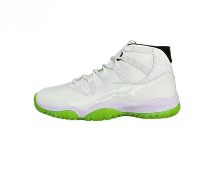Men's Nike Air Jordan 11 White Neon Shoes