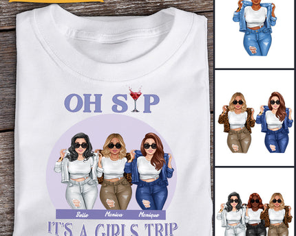 It's A Girls Trip - Bestie T-shirt - Gift For Bestie Best Friends Girl - Customized T-shirt