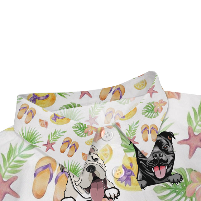 Dog Lover Dog Pet Summer Hawaii Cool Customization- Summer Hawaiian shirt - Personalized Customized Hawaiian shirt