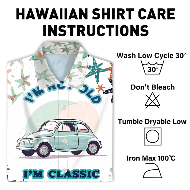 Car Themed I'm Not Old I'm Classic Best of - Summer Hawaiian shirt - Personalized Customized Hawaiian shirt