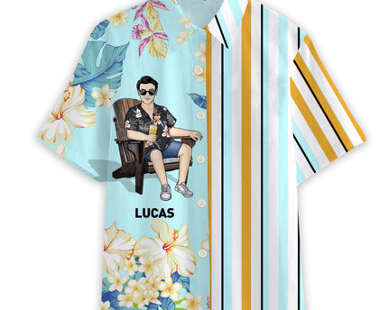 Cool Man Summer Hawaii Cool Customization - Summer Hawaiian shirt - Personalized Customized Hawaiian shirt