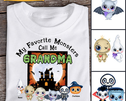 My Favorite Monsters Call Me - Halloween T-shirt - Gift For Friend- Customized T-shirt Happy Halloween
