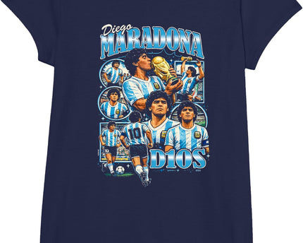 Diego Maradona 90s Vintage Bootleg Style Football Soccer Art