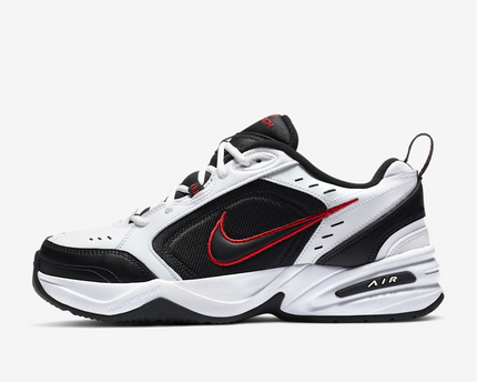 Men's Air Monarch 4 White Black Shoes