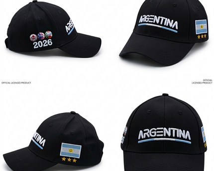 Argentina 2026 World Cup Hat – Premium 3D Embroidery