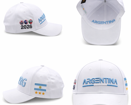 Argentina 2026 World Cup Hat – Premium 3D Embroidery