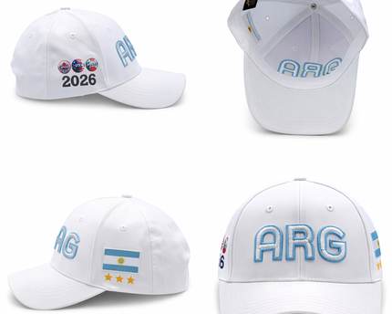 Argentina 2026 World Cup Hat – Premium 3D Embroidery