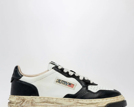 Autry x Maison Mihara Yasuhiro Medalist Low Leather Black White Sneakers