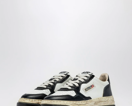 Autry x Maison Mihara Yasuhiro Medalist Low Leather Black White Sneakers