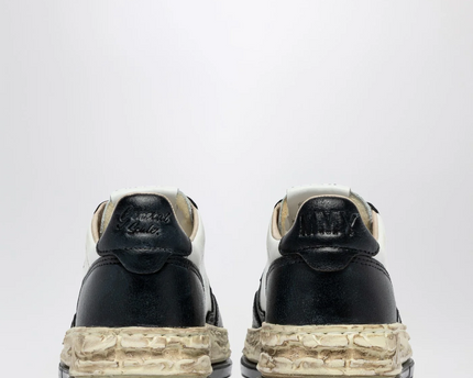 Autry x Maison Mihara Yasuhiro Medalist Low Leather Black White Sneakers