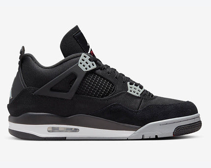 Men's Air Jordan 4  'Black and Light Steel' Shoes