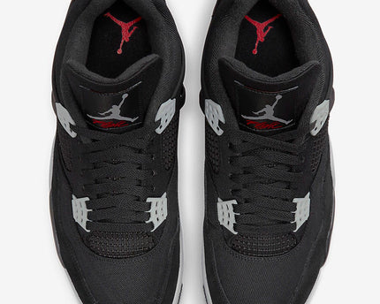 Men's Air Jordan 4  'Black and Light Steel' Shoes