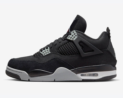 Men's Air Jordan 4  'Black and Light Steel' Shoes