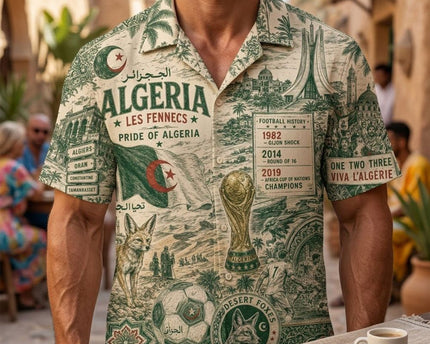 Algeria Les Fennecs World Cup 2026 Limited Edition Hawaiian Shirt