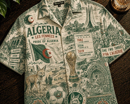 Algeria Les Fennecs World Cup 2026 Limited Edition Hawaiian Shirt