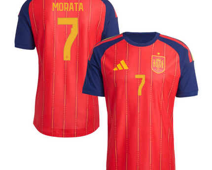 Alvaro Morata Spain National Team 2026 Home Jersey - Red