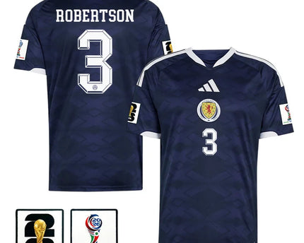 Andrew Robertson Scotland National Team 2026 x World Cup Patch Home Jersey – Navy