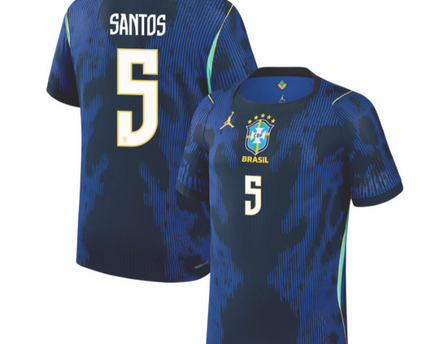 Andrey Santos Brazil National Team 2026 Away Jersey - Blue