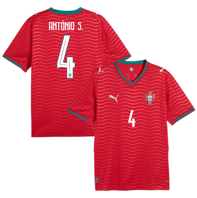 António Silva Portugal National Team 2026 Home Jersey - Red