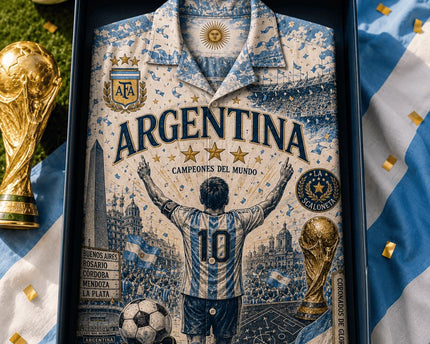 Argentina La Albiceleste World Cup 2026 Limited Edition Hawaiian Shirt