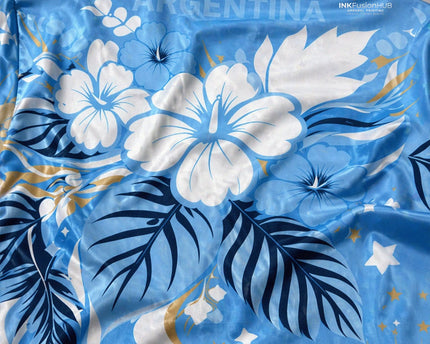 Argentina World Cup 2026 Floral Hawaiian Shirt
