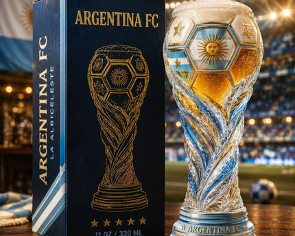 Argentina World Cup 2026 Soccer Trophy Beer Glass