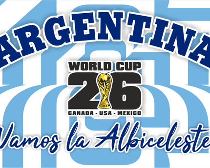 Argentina World Cup 2026 Football Supporter Flag