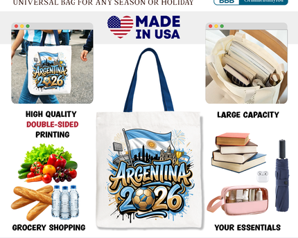 Argentina 2026 Soccer Cup Global Championship Tote Bag