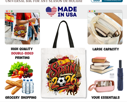 Spain 2026 Soccer Cup Global Championship Tote Bag