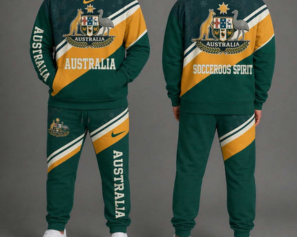 Australia "Socceroos Spirit" World Cup 2026 Special Hoodie Jogger Set