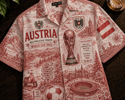 Austria Das Team World Cup 2026 Limited Edition Hawaiian Shirt