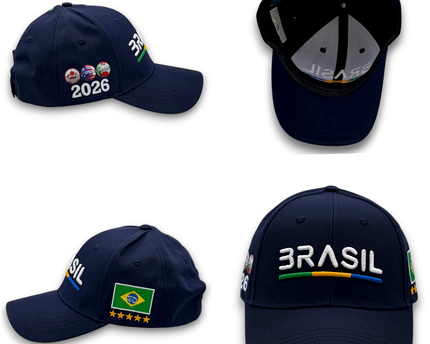 Brasil 2026 World Cup Hat – Premium 3D Embroidery