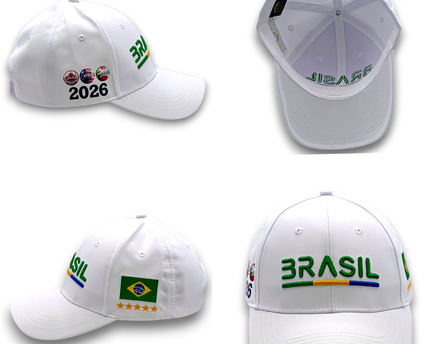 Brasil 2026 World Cup Hat – Premium 3D Embroidery