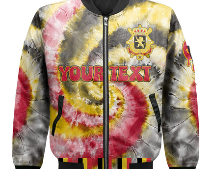 Belgium Bomber Jacket Custom Tie Dye Style
